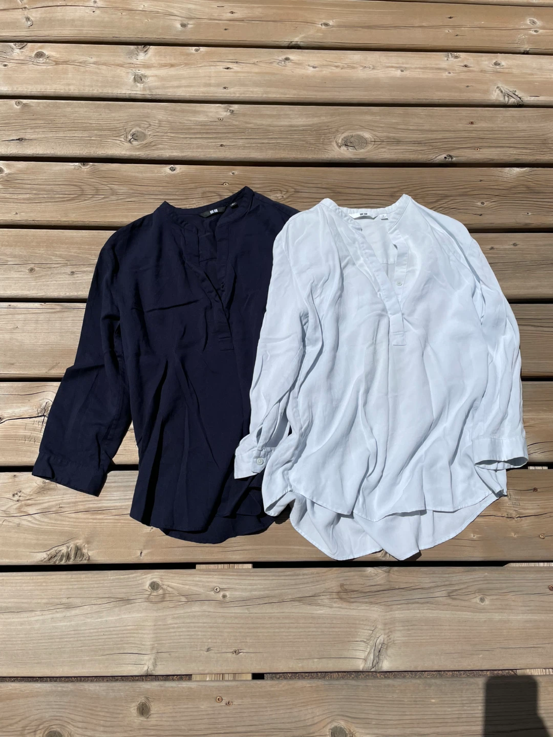 Uniqlo Women's 2-Pack Collared Neck Blouses - Size M