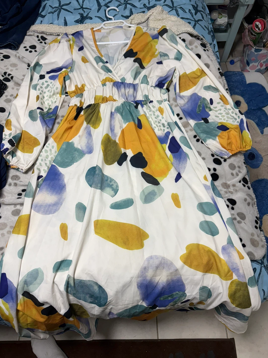 Women's Abstract Print Maxi Dress