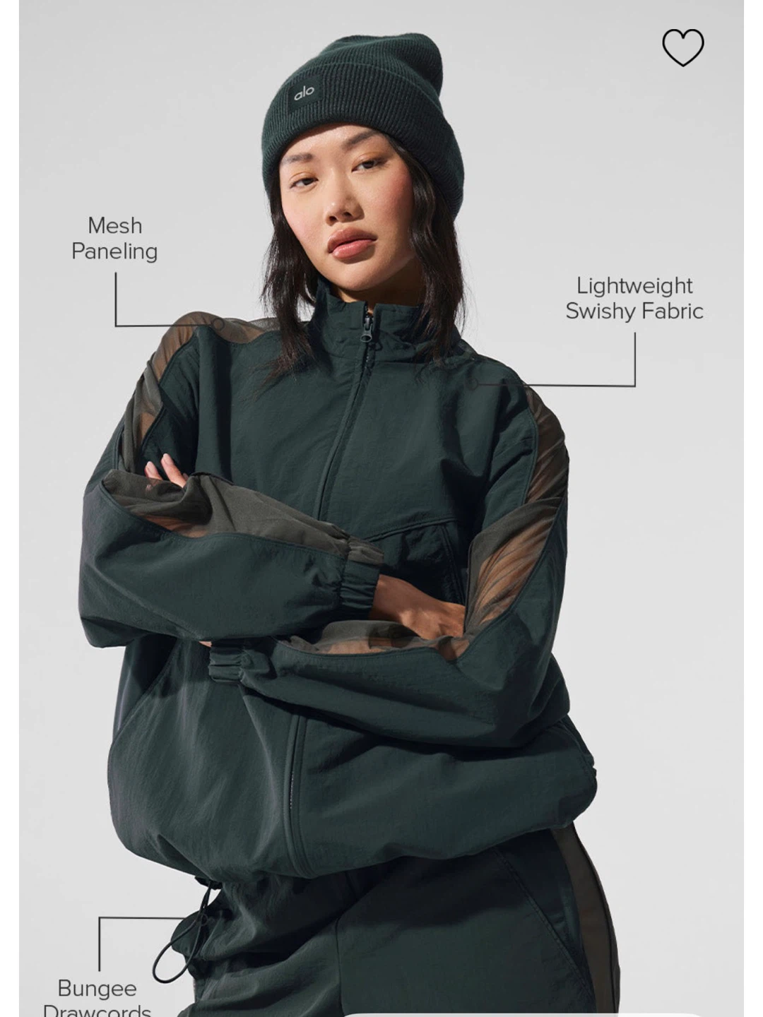 ALO Jacket - Lightweight Swishy Fabric