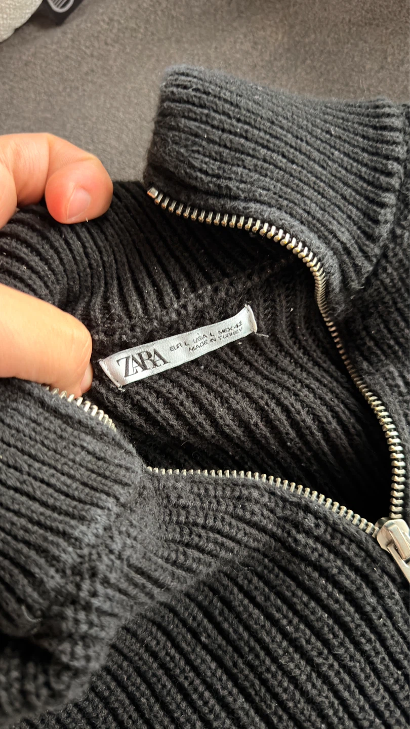 ZARA Black Half Zip - photo 2