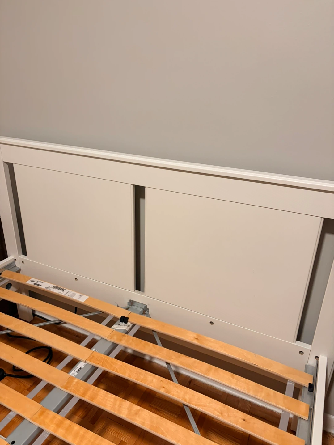 IKEA Songesand White Bed Frame Full/Double with Storage Drawers - photo 2
