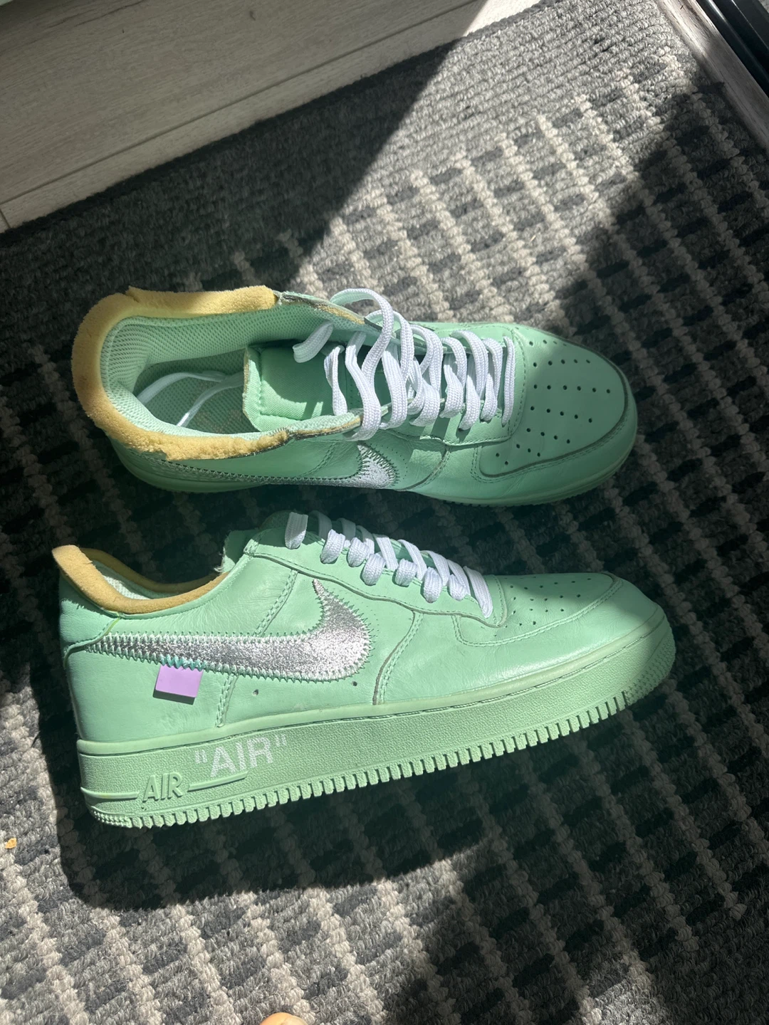 Nike Air Force 1 "Air" Sneakers - Mint Green - photo 2