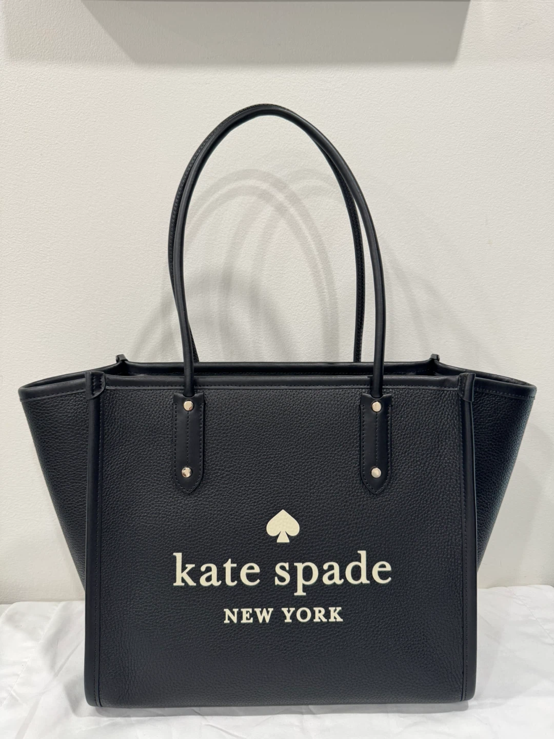 Kate Spade New York Black Leather Tote Bag