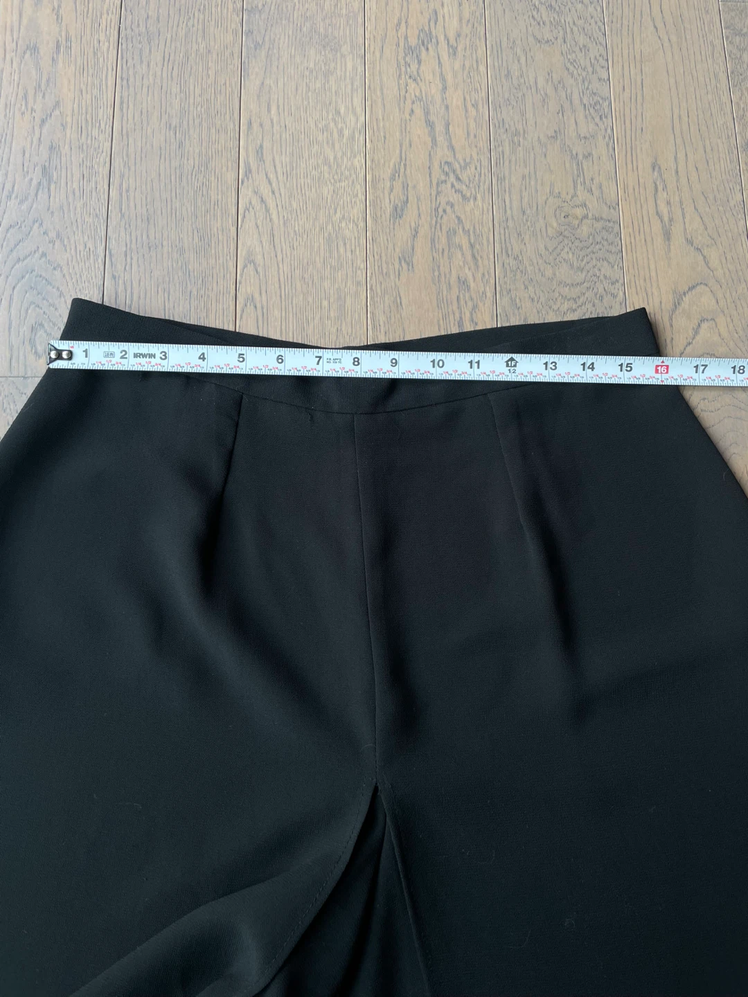 Black Wide Leg Pants with Slits - photo 4