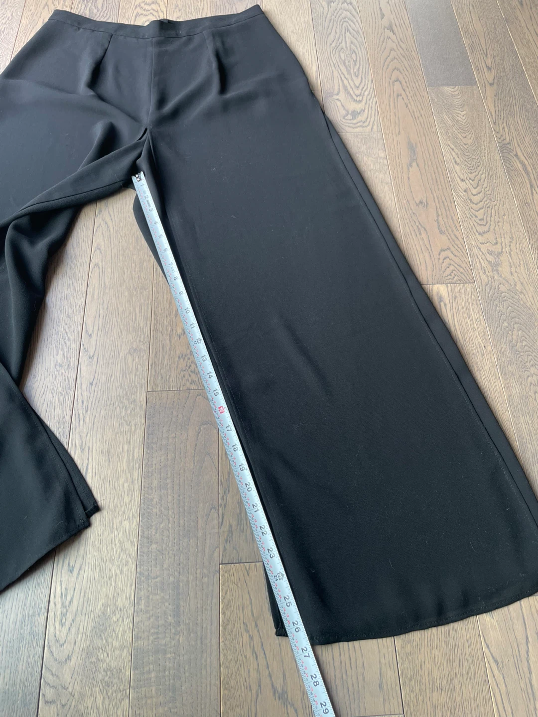 Black Wide Leg Pants with Slits - photo 3