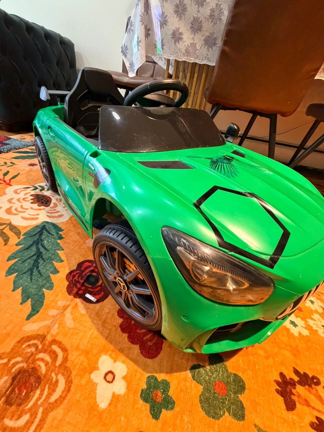 Kids Ride-On Car - Green Mercedes Style - photo 3