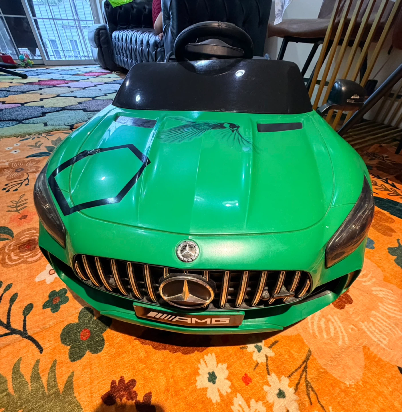 Kids Ride-On Car - Green Mercedes Style - photo 2