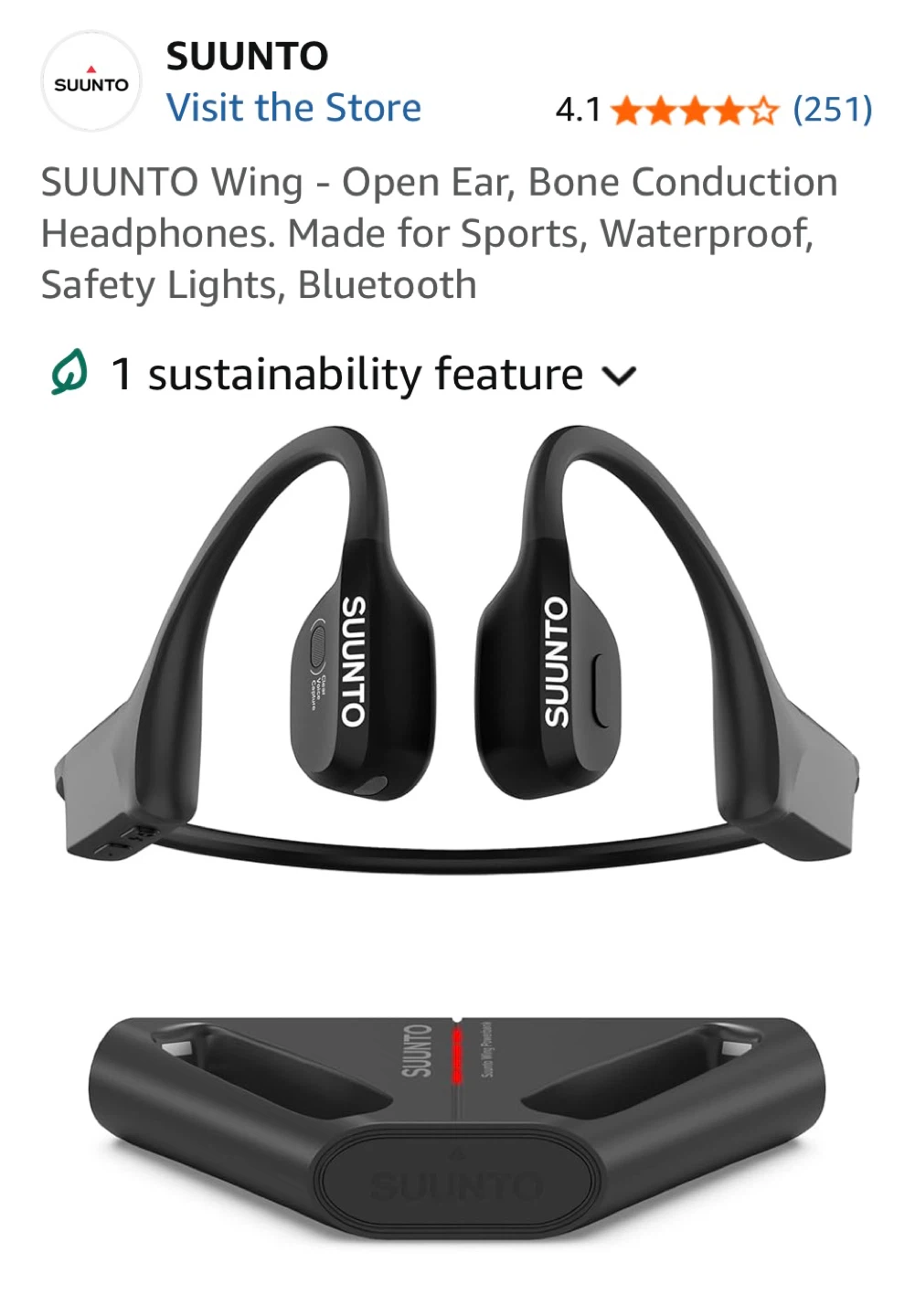 SUUNTO Wing Open Ear Bone Conduction Headphones - photo 2