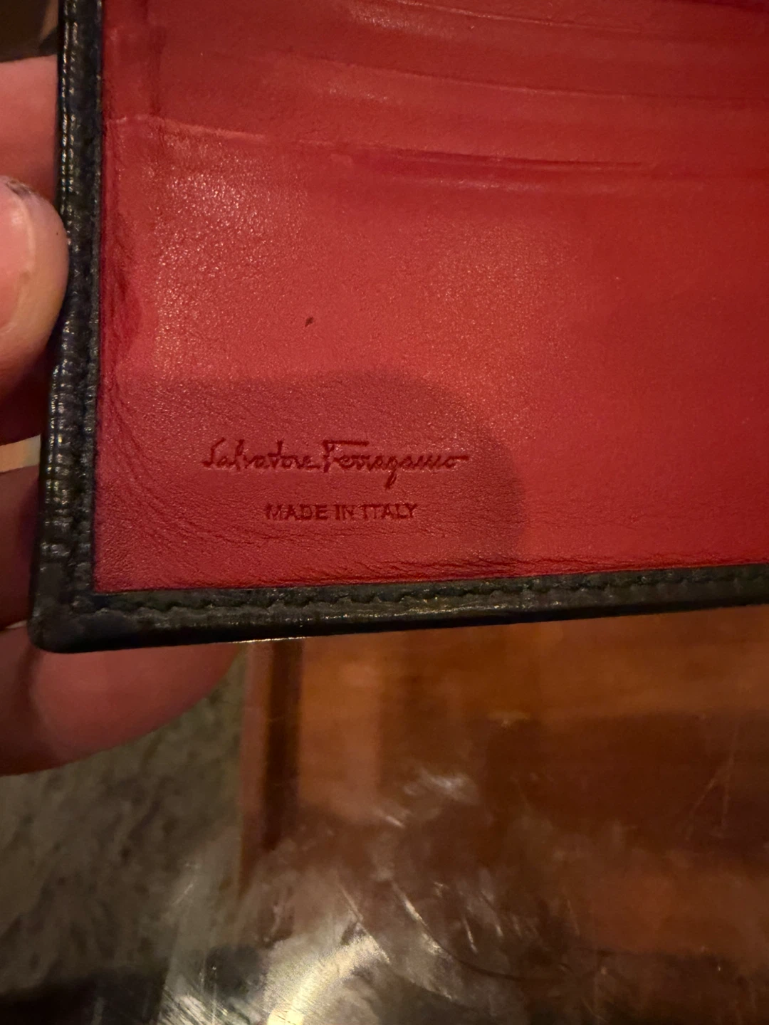 Salvatore Ferragamo Black Leather Bi-Fold Wallet - photo 4