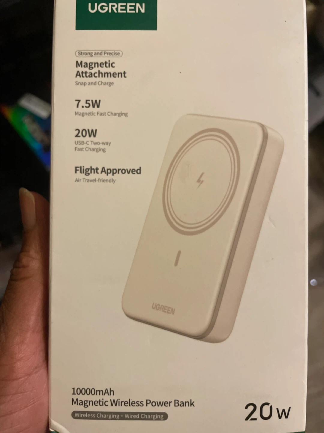 UGREEN Magnetic Wireless Power Bank 10000mAh 20W