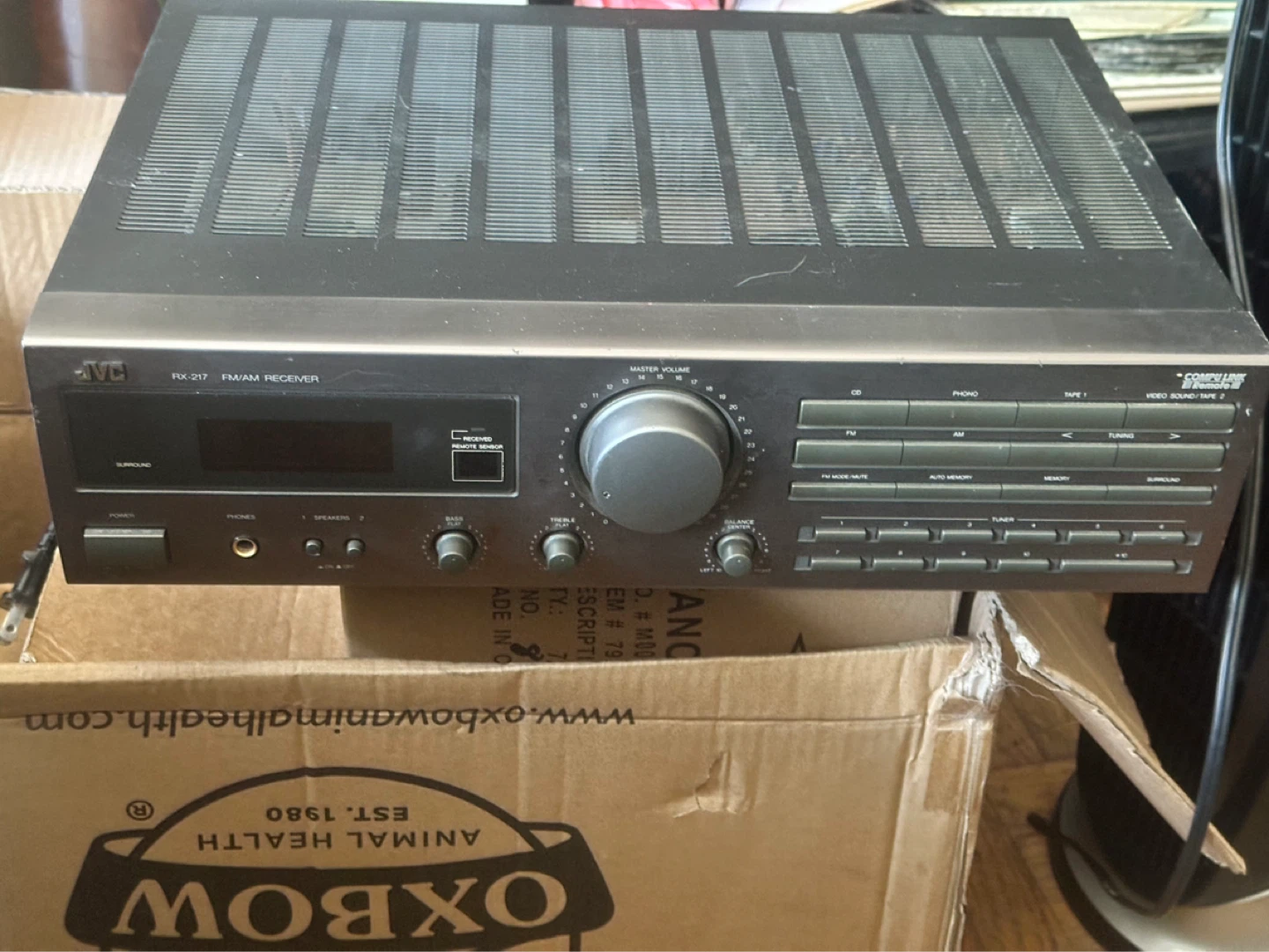jvc rx-217 am/fm stereo receiver tested works