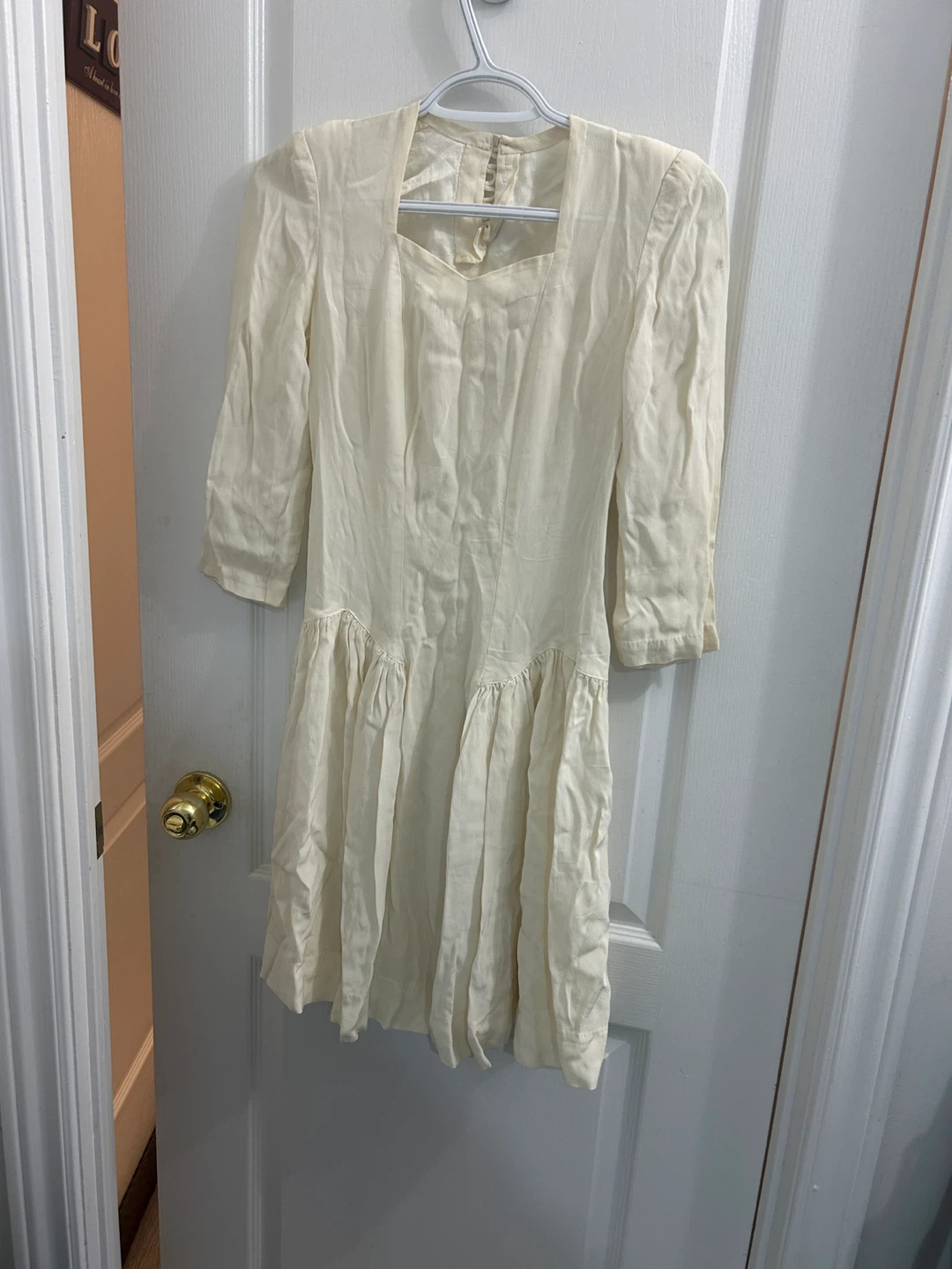1940s wartime antique wedding dress