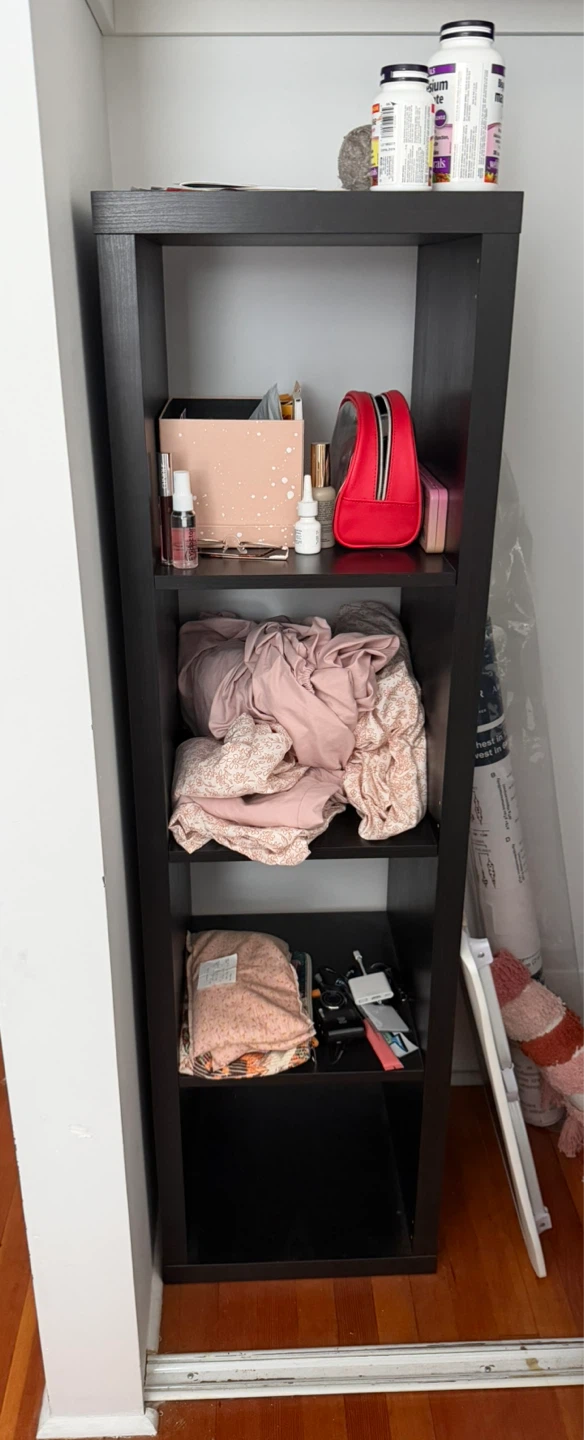 Black cubby storage/book shelf - photo 2
