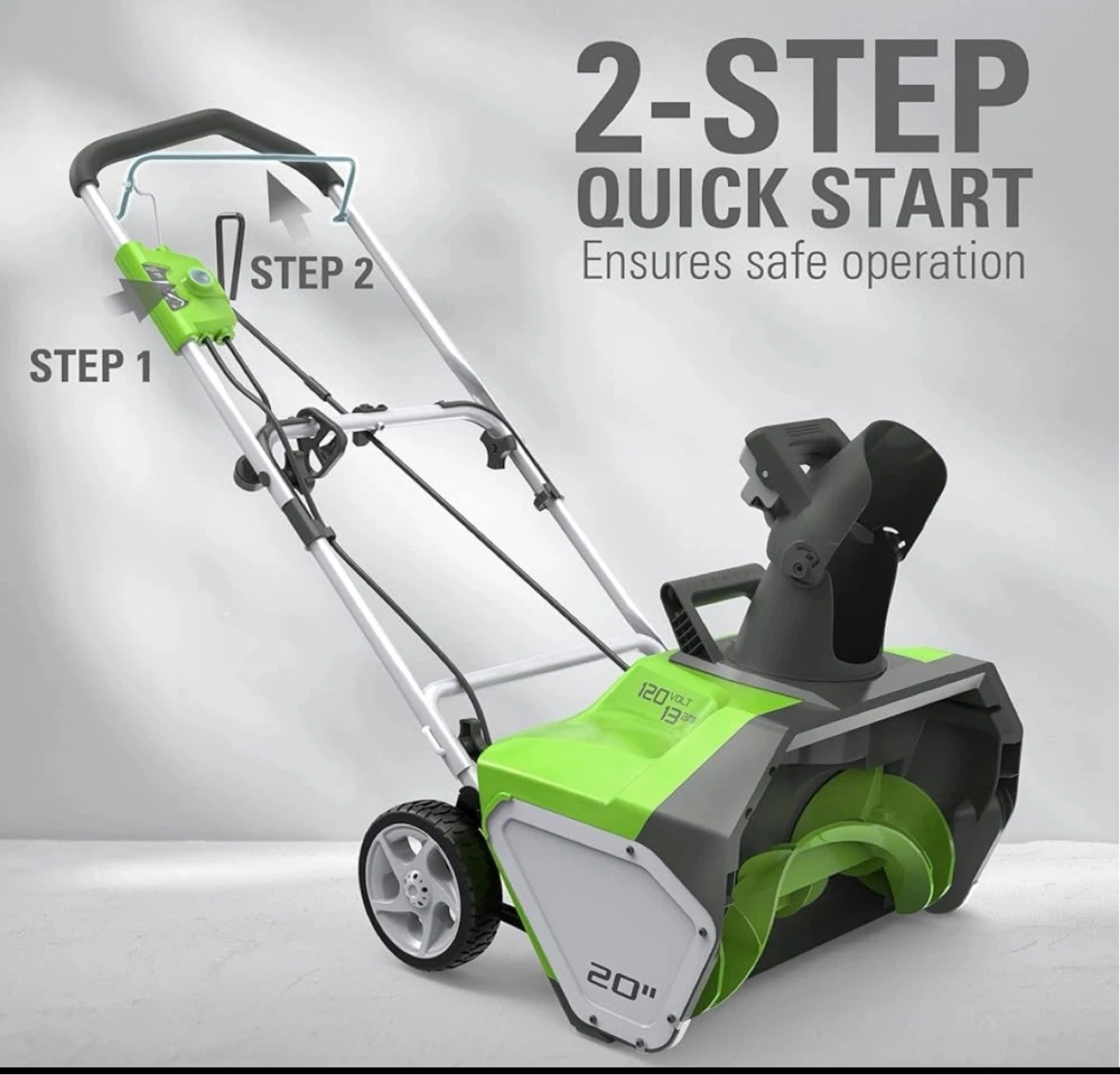 Greenworks 20-Inch Corded Snow Blower