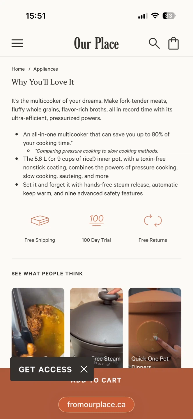 Our Place Dream Cooker Multicooker - Char - photo 2