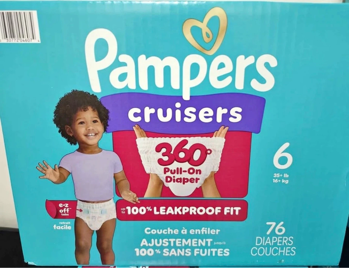 Pampers Cruisers Size 6 Diapers - 76 count econo pack