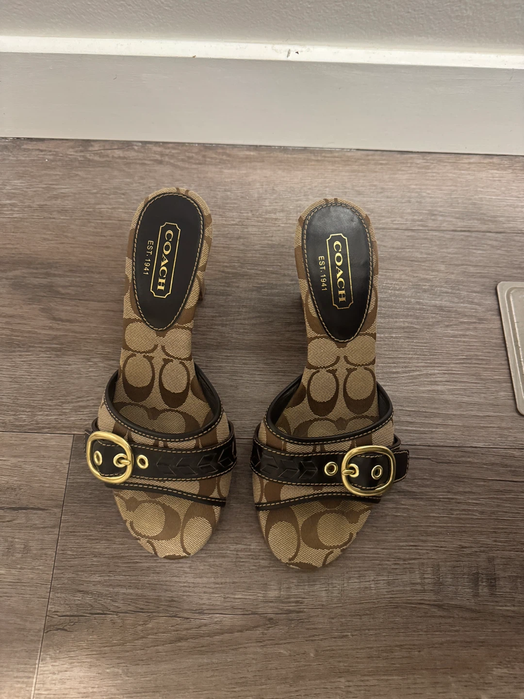 Coach Kamila high heel mules