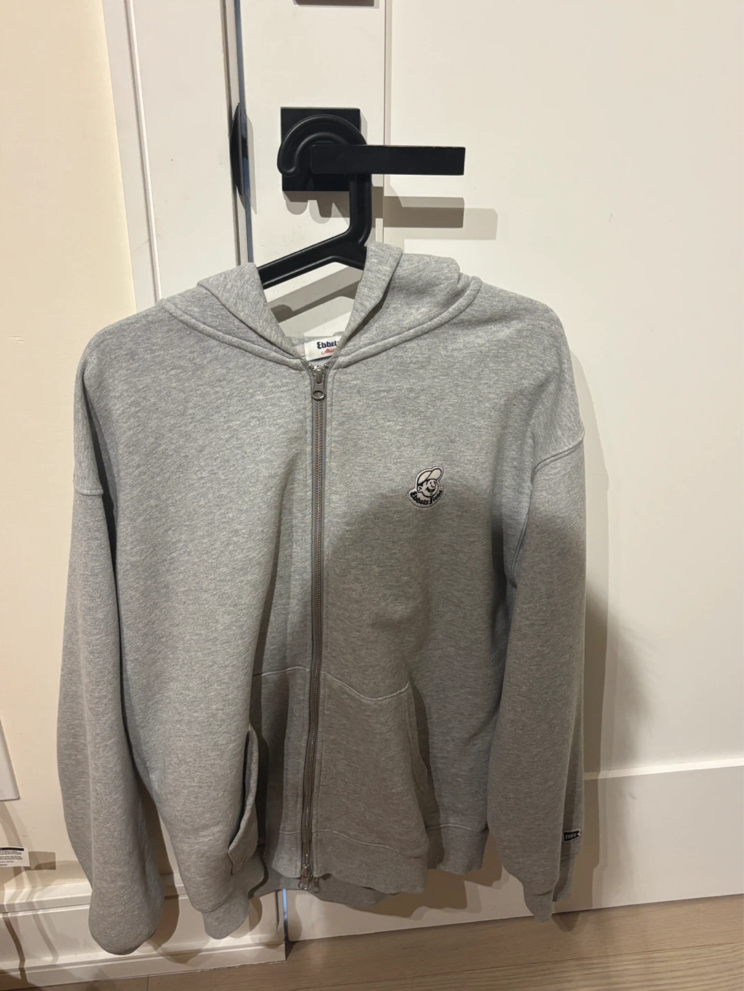 Ebbets Field Flannels Grey Full Zip Hoodie