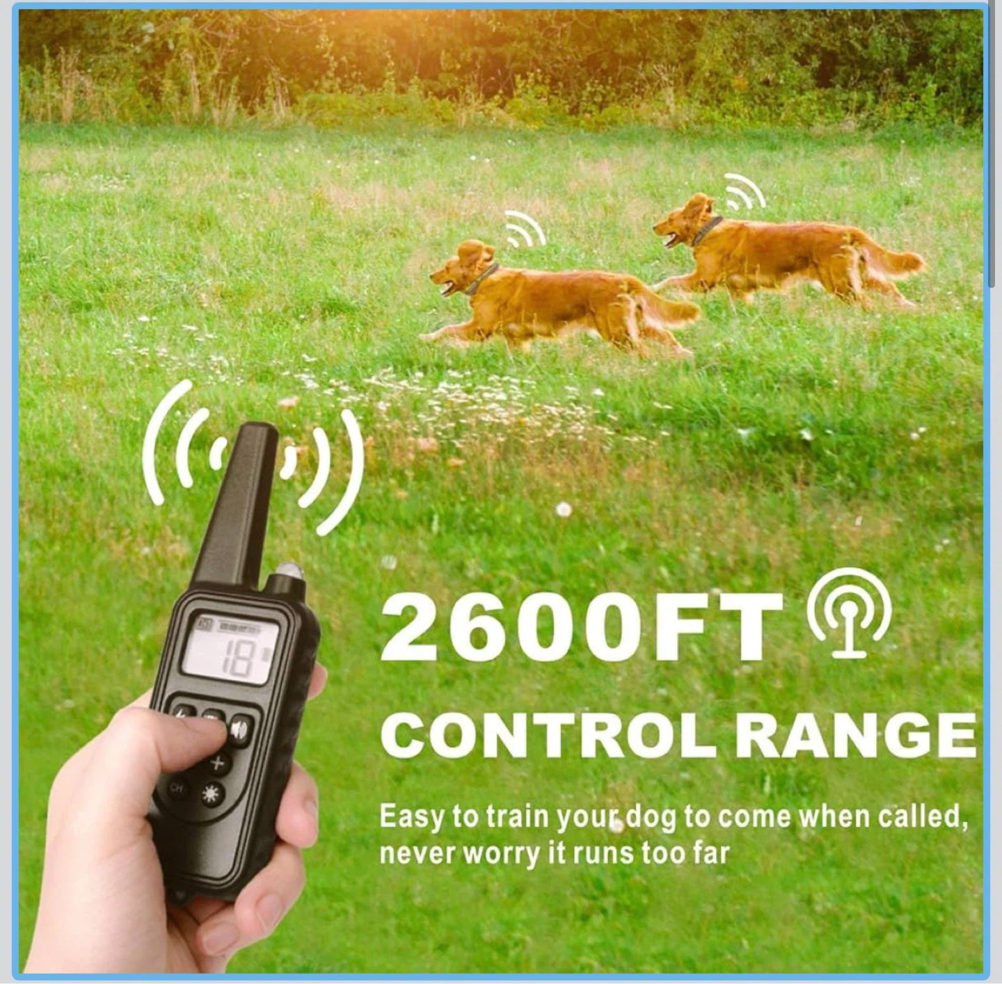 Dog Training Collar Long Range Rechargeable Shock Collar - photo 2