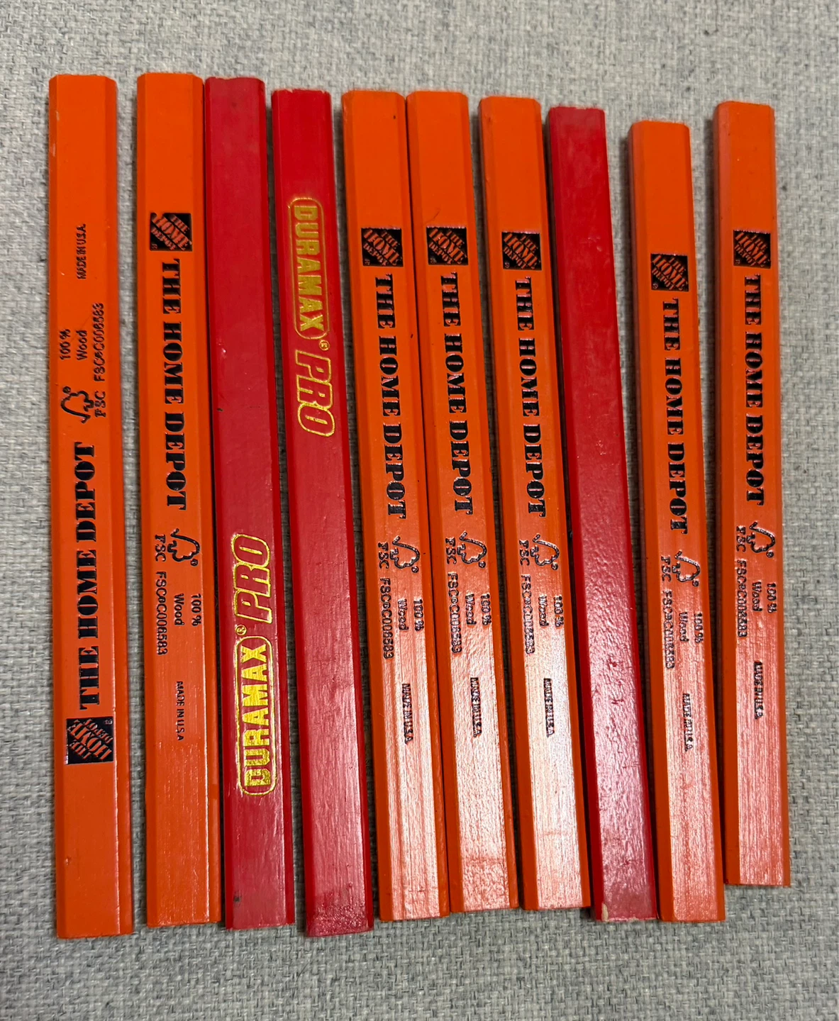 The Home Depot Duramax Pro Carpenter Pencils (Lot of 10)