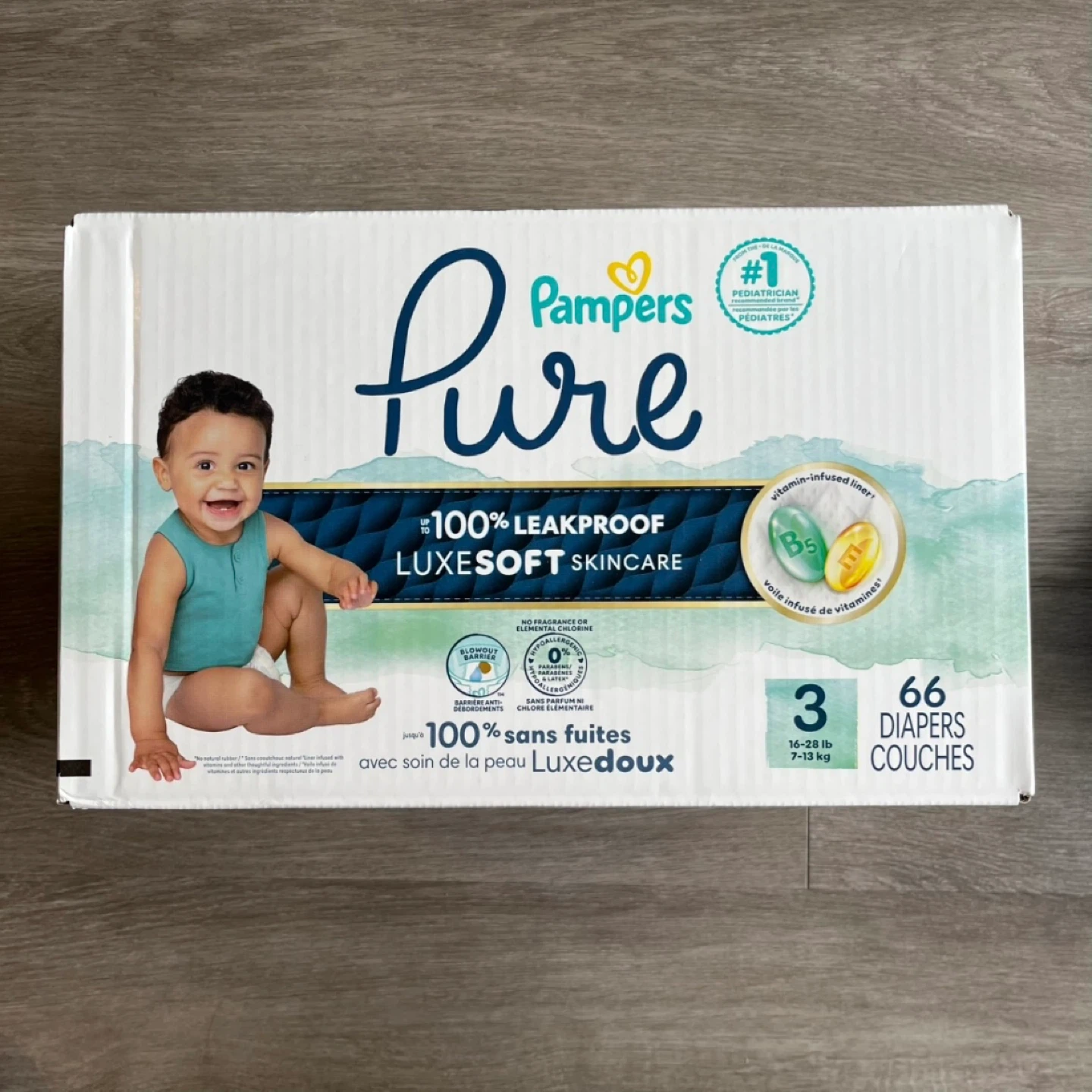 Pampers Pure Diapers Size 3 (66 Count)