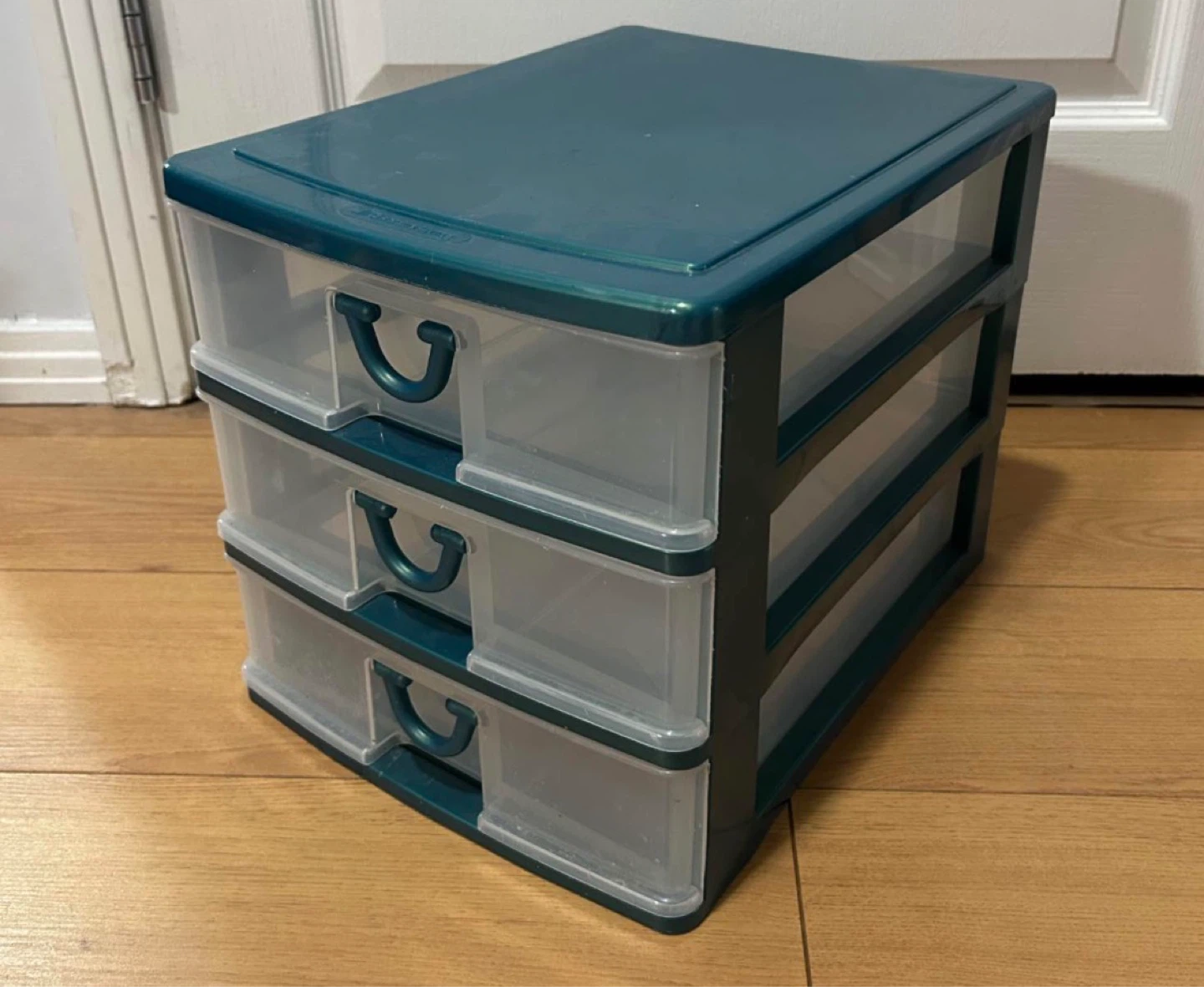 3-Drawer Gracious Living Storage Unit - Teal