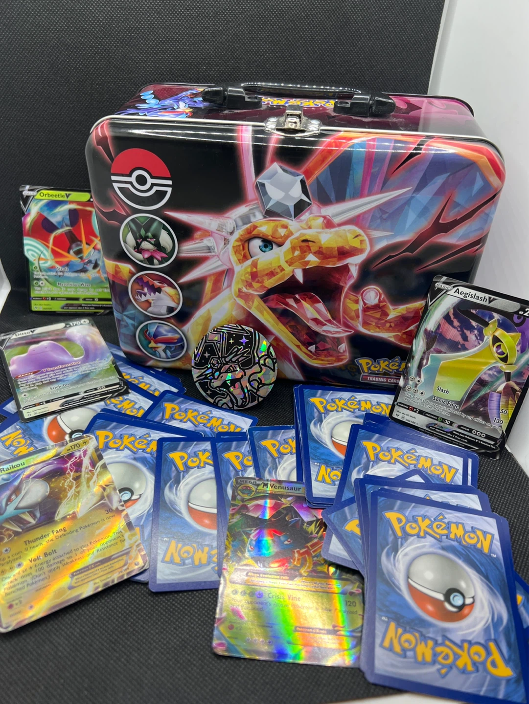 Pokémon! Surprise!!.. Trading Card Tin with Assorted Cards - photo 4