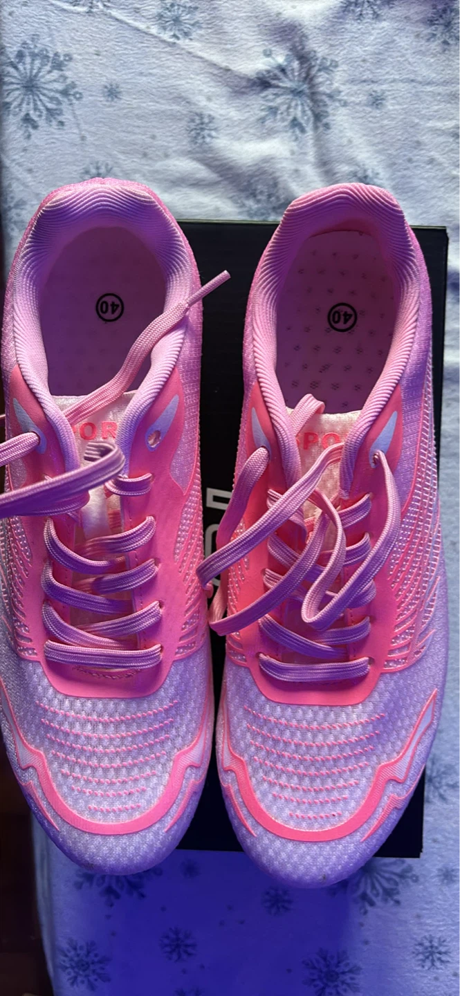 Pink Track Spikes - Size 40
