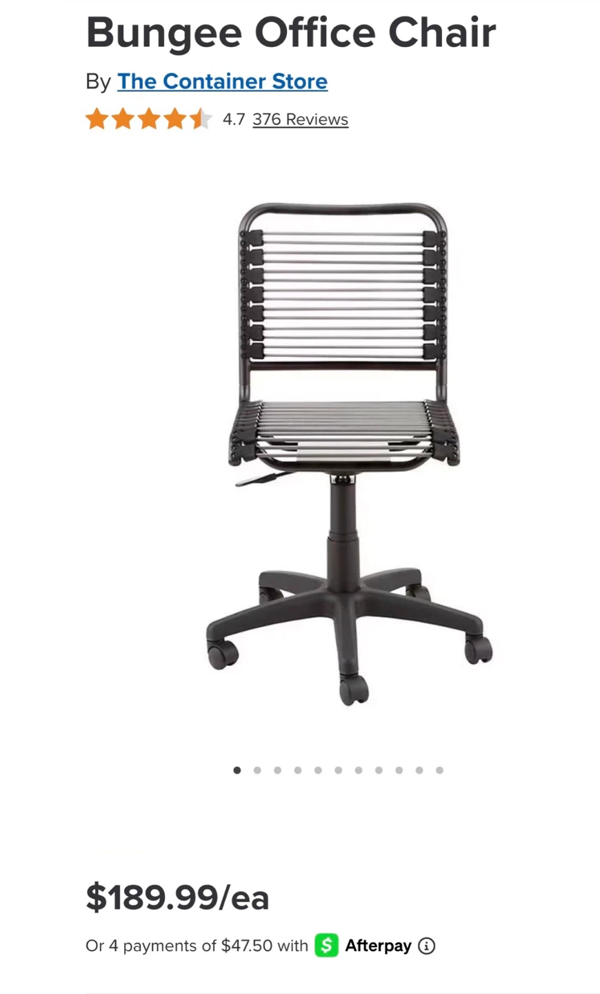Container Store Bungee Office Chair - Like-New - photo 2