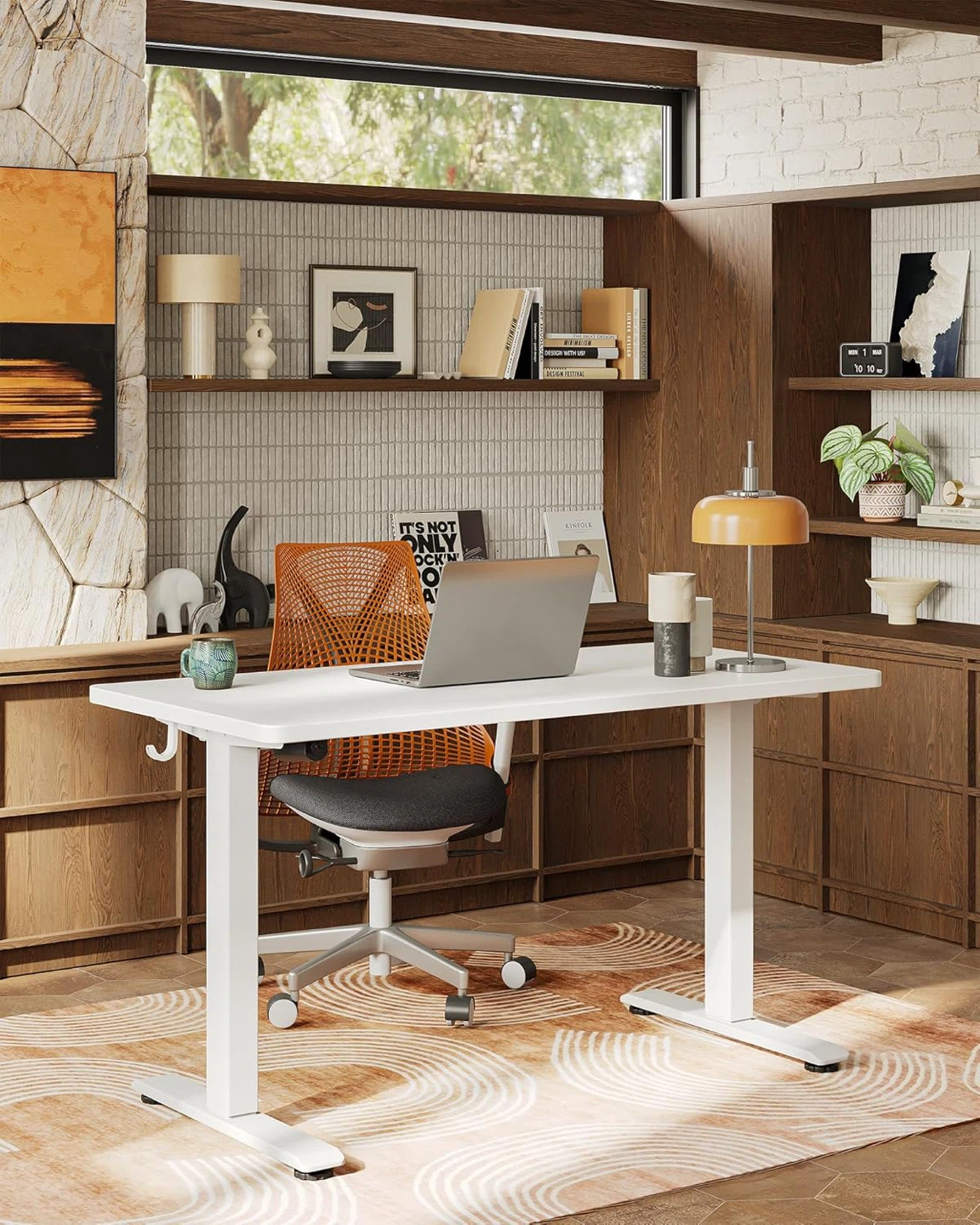 White Electric Standing Desk - photo 3