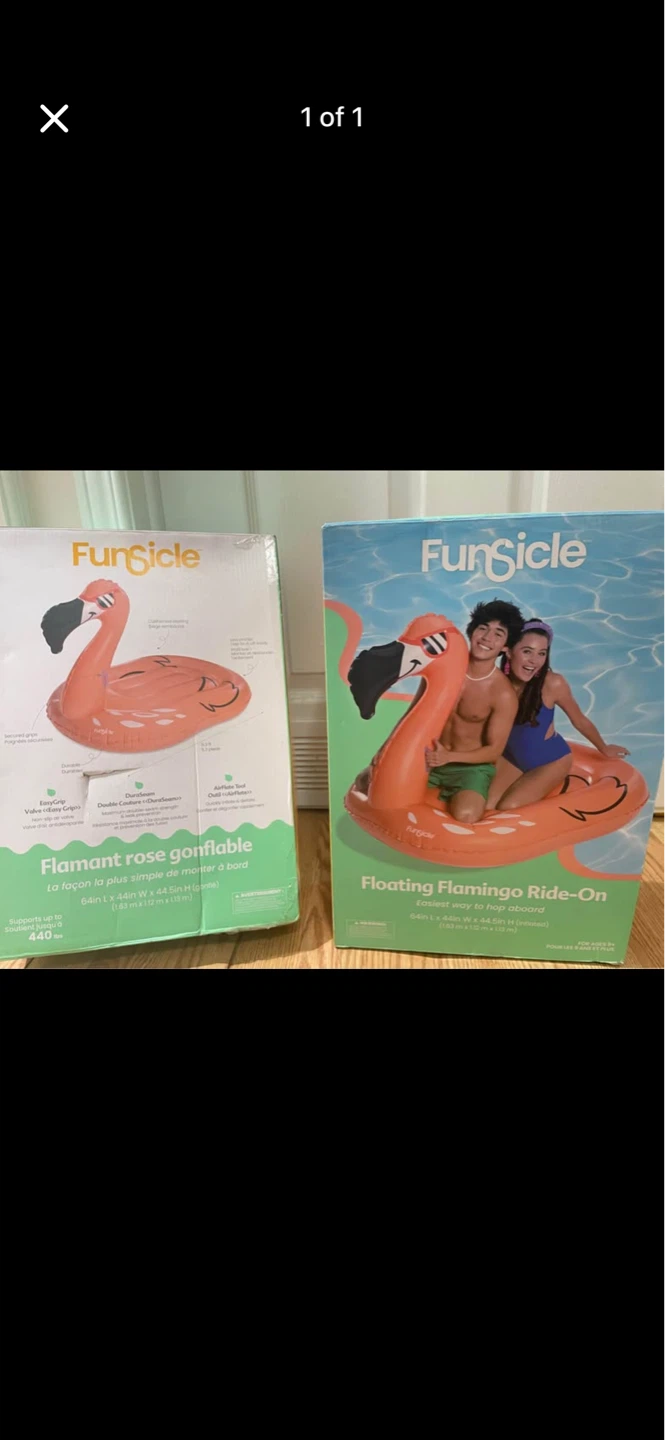 Funsicle Floating Flamingo Ride-On Pool Float