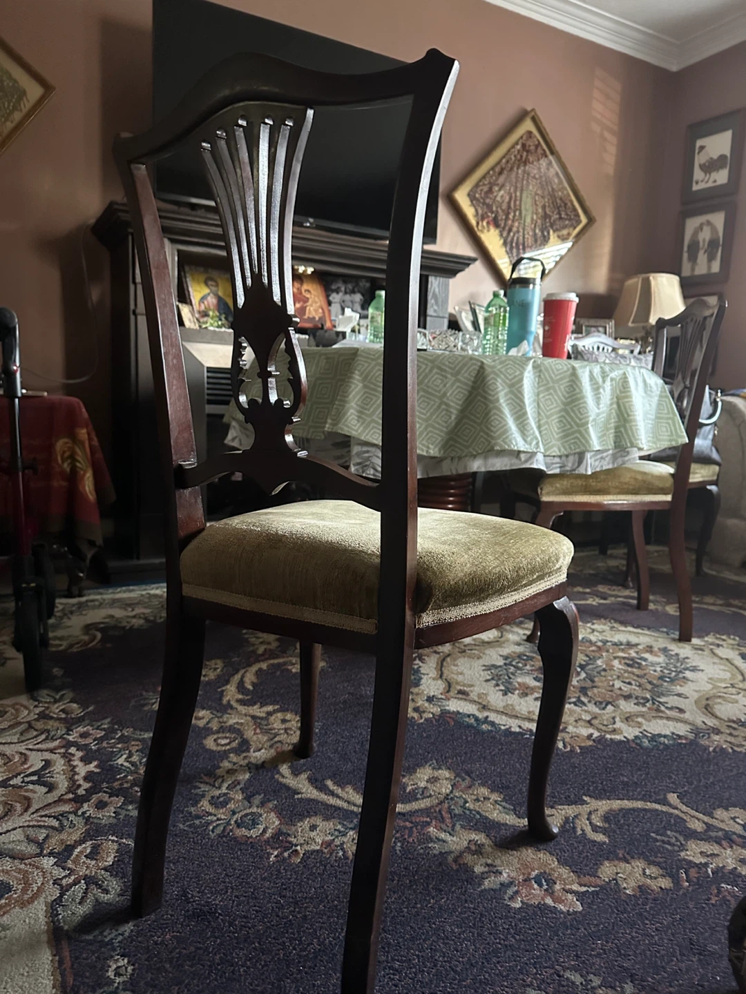 4 Piece Set of Antique Dining Chairs - photo 3
