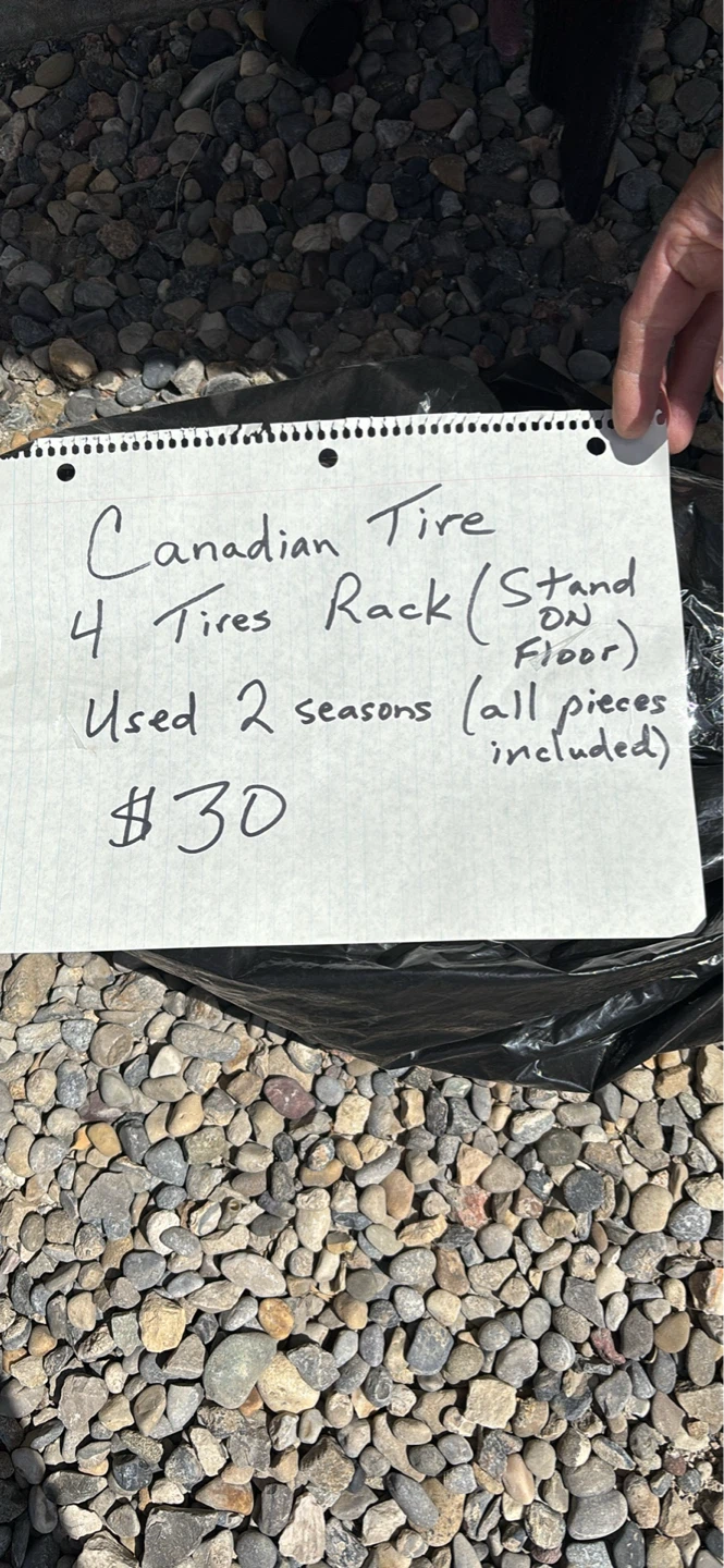 Canadian Tire 4 Tires Rack