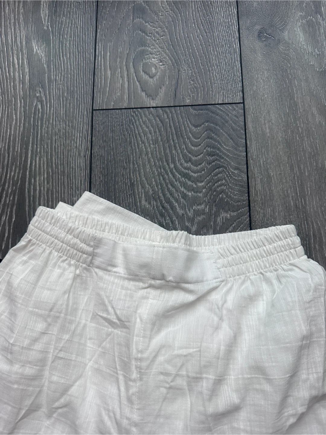 Women’s White Wide-Leg 100% Cotton Pants - M - photo 4