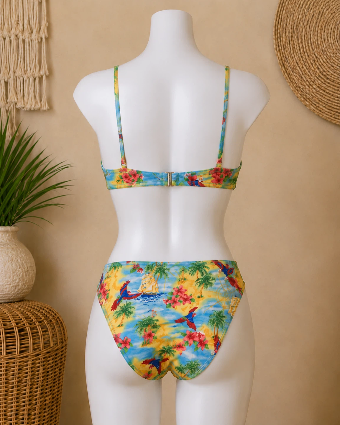 Women's Tropical Print Bikini Set - photo 2