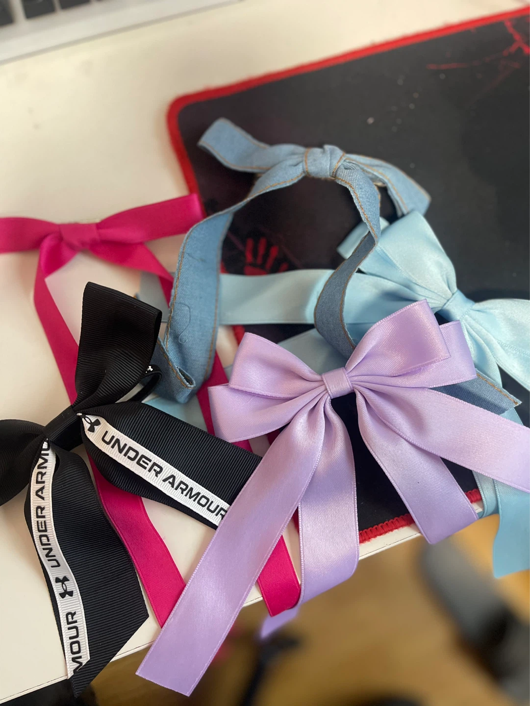Set of 5 ribbon hair bows