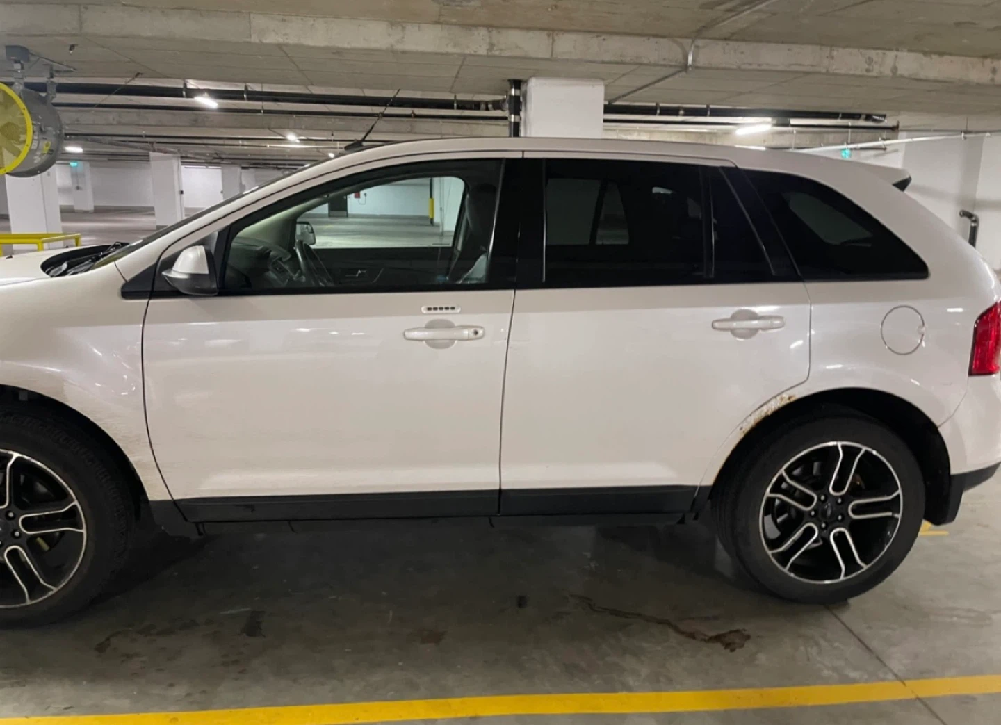 White Ford Edge SUV