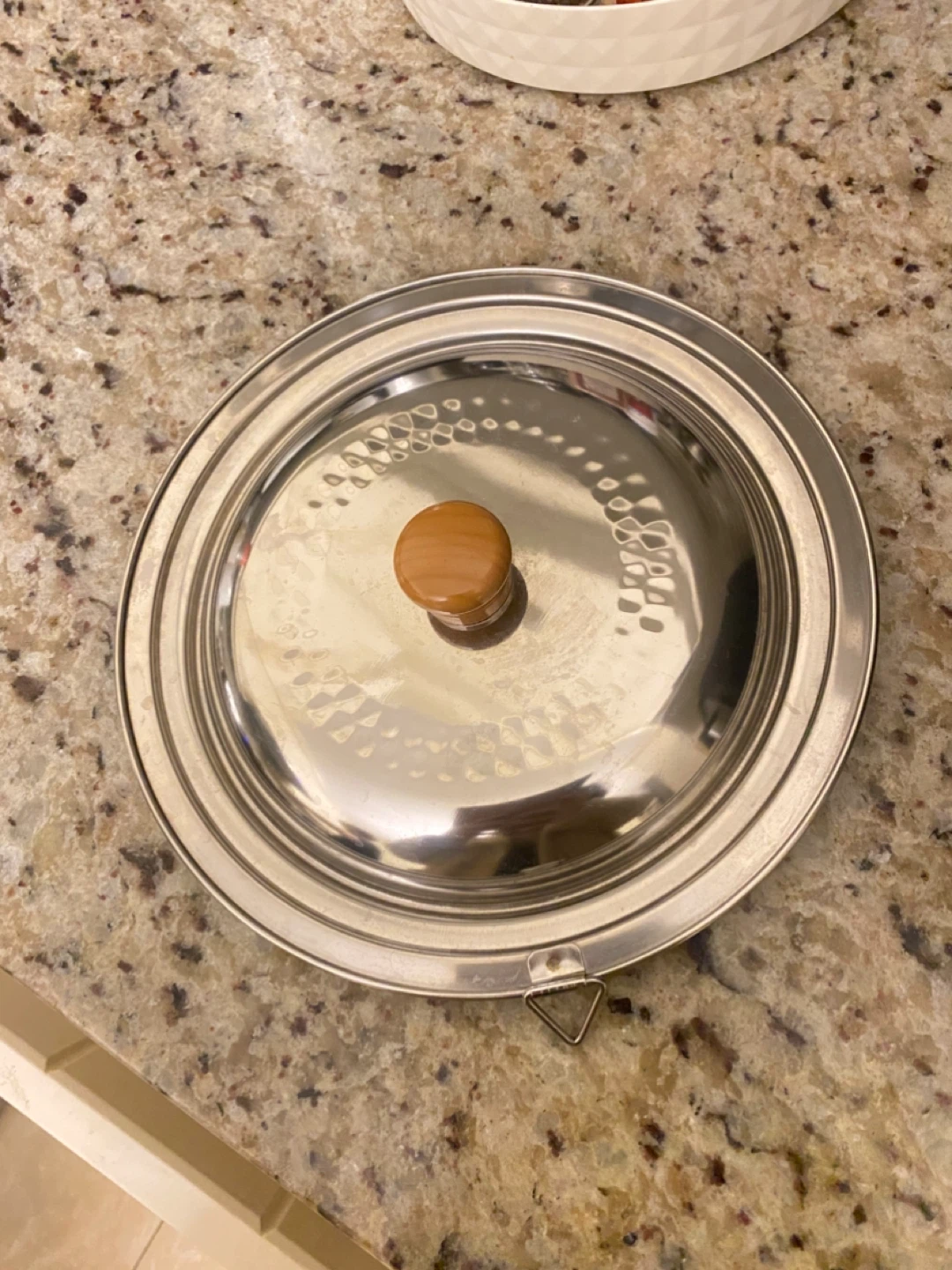 Stainless Steel Serving Dome Lid with Wooden Knob
