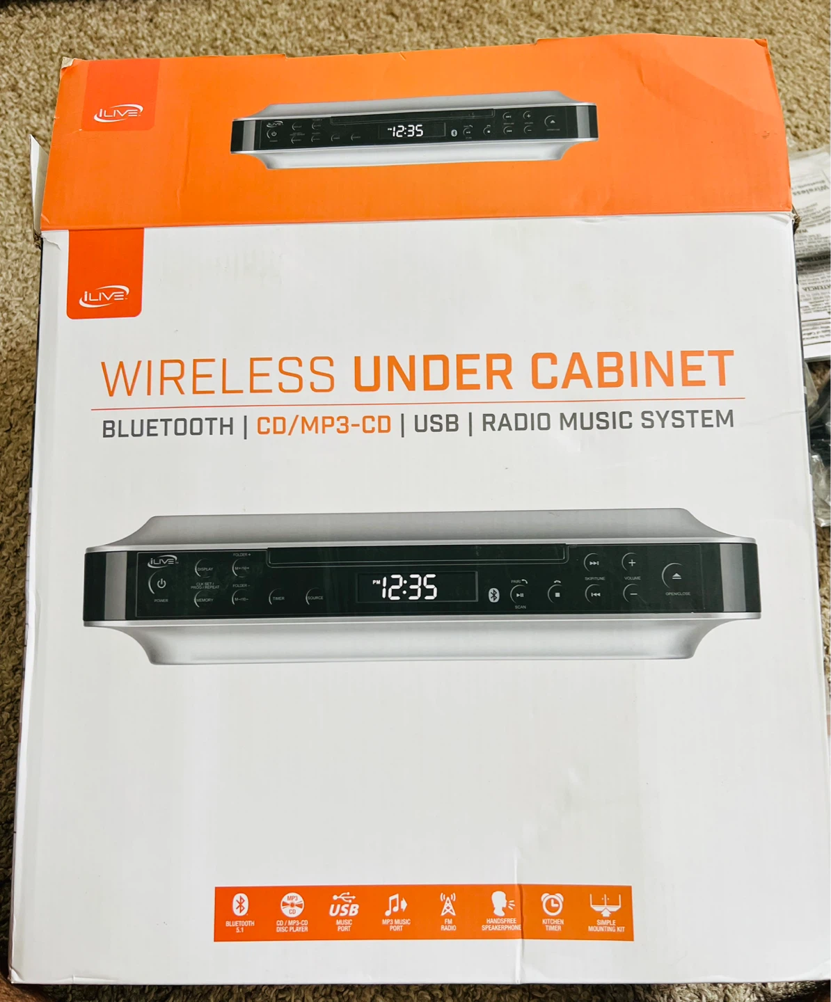 iLive Bluetooth Under Cabinet Radio