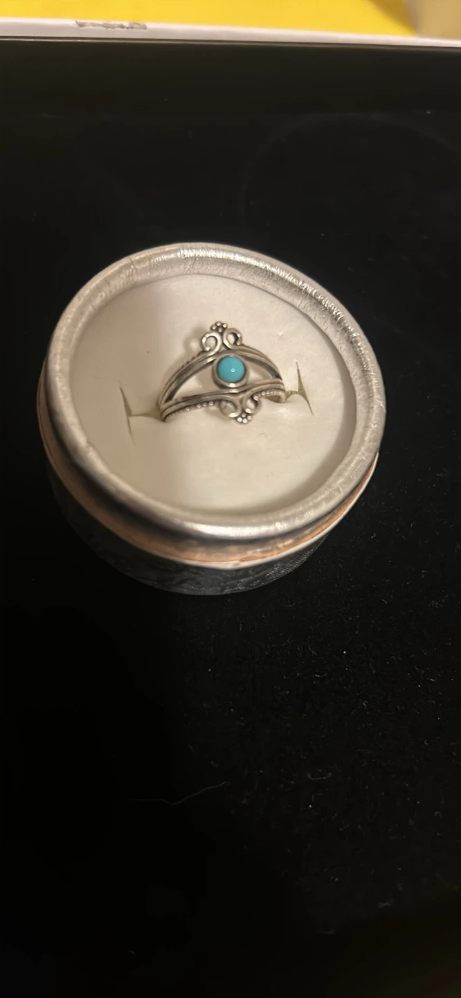 Silver Ring with Turquoise Gemstone