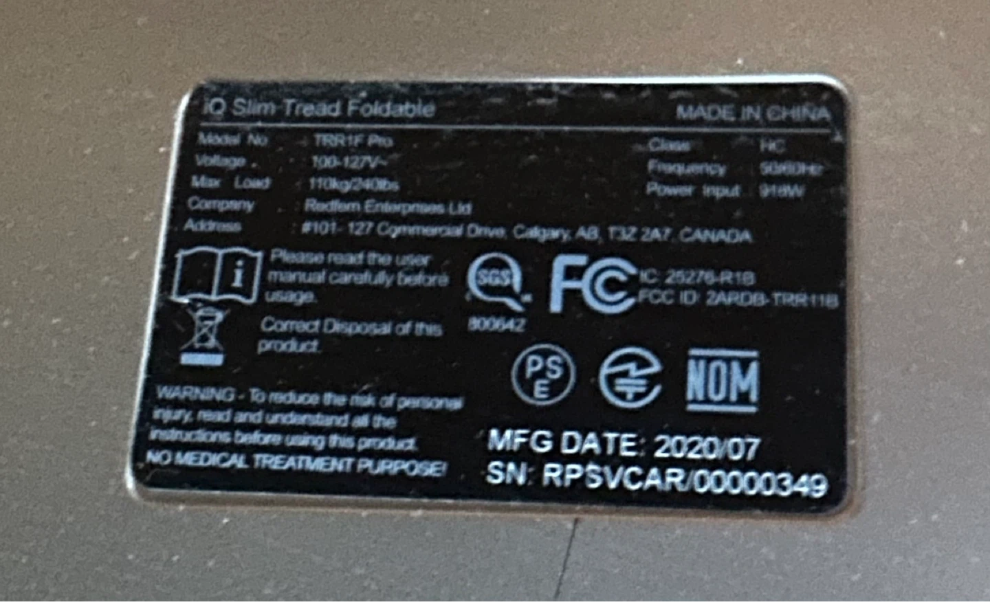 iQ Slim Tread Foldable Treadmill - photo 4