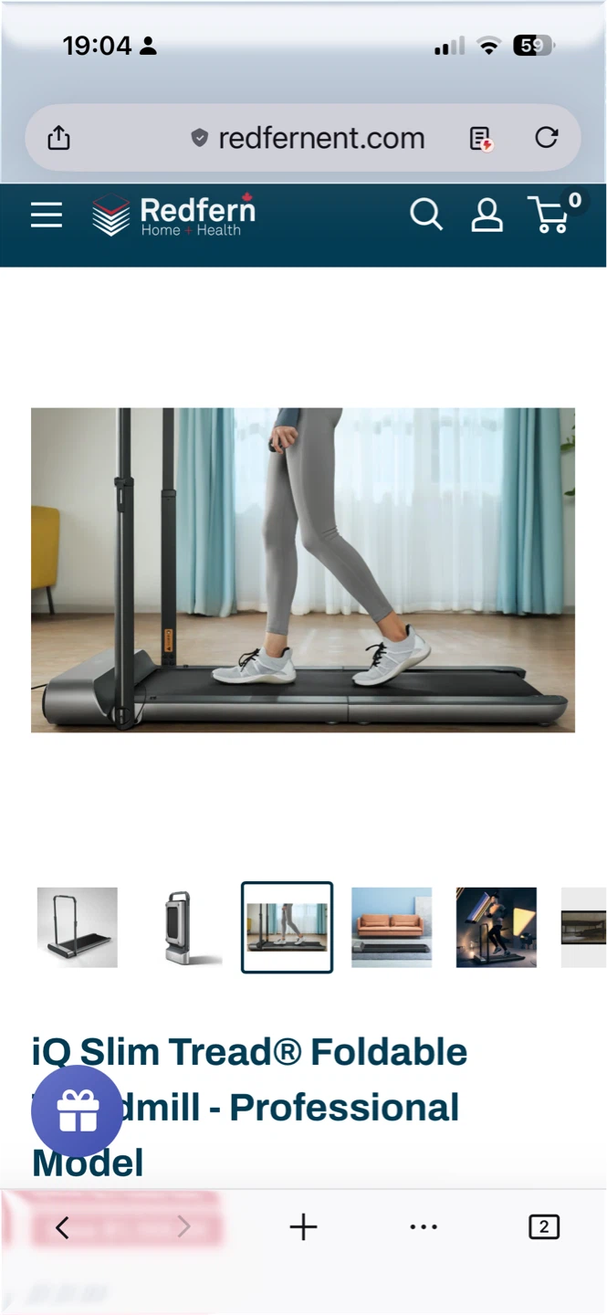 iQ Slim Tread Foldable Treadmill - photo 3
