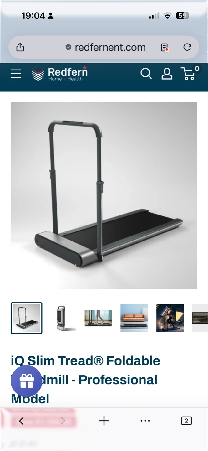 iQ Slim Tread Foldable Treadmill