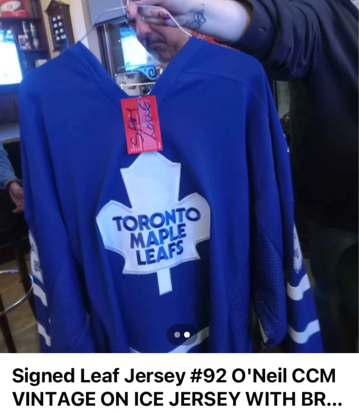 Toronto Maple Leafs Signed Jersey #92 O'Neil CCM - photo 2