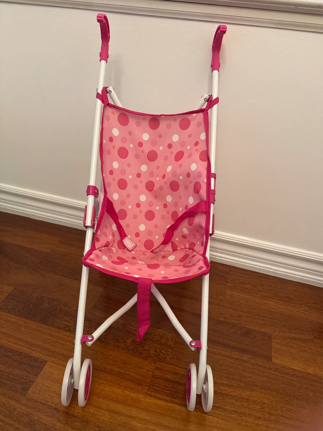 Pink Polka Dot Toy Stroller - photo 2