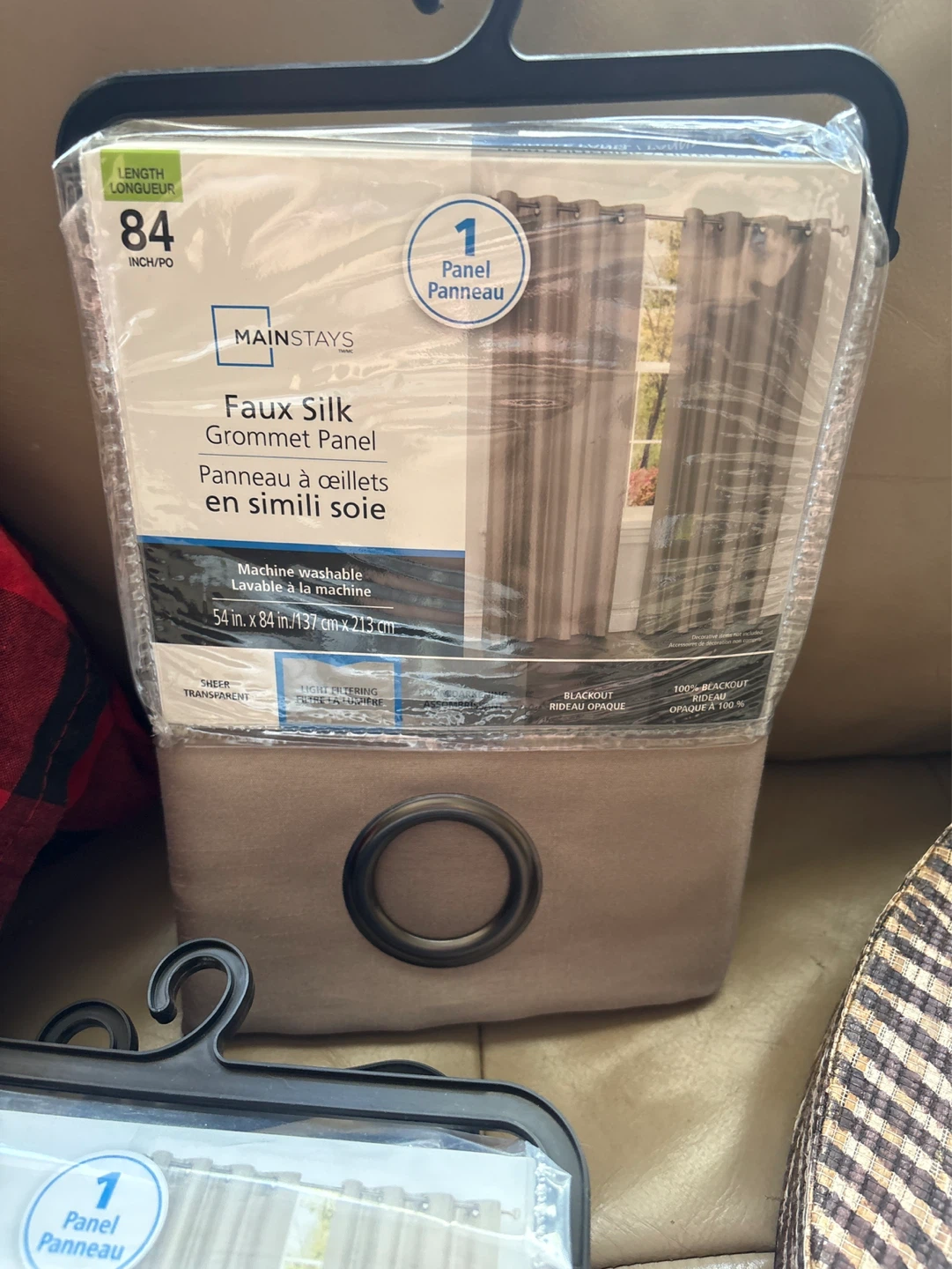Mainstays Faux Silk Grommet Panel 54 in x 84 in