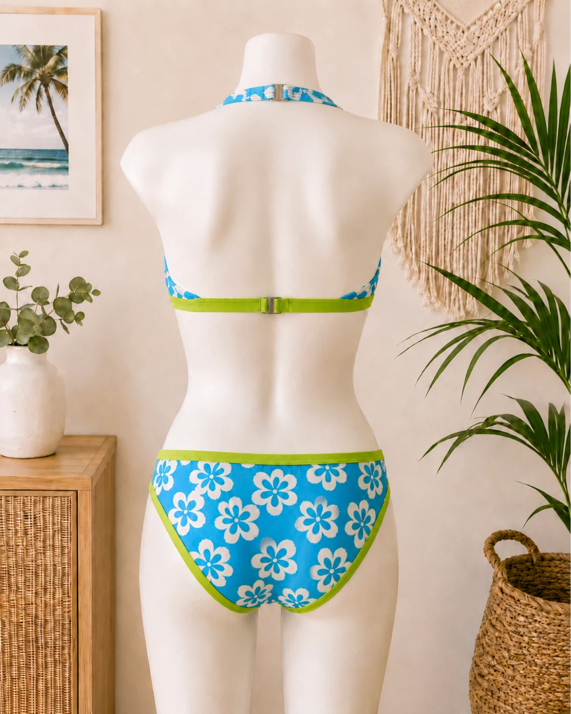Blue Floral Bikini - photo 2