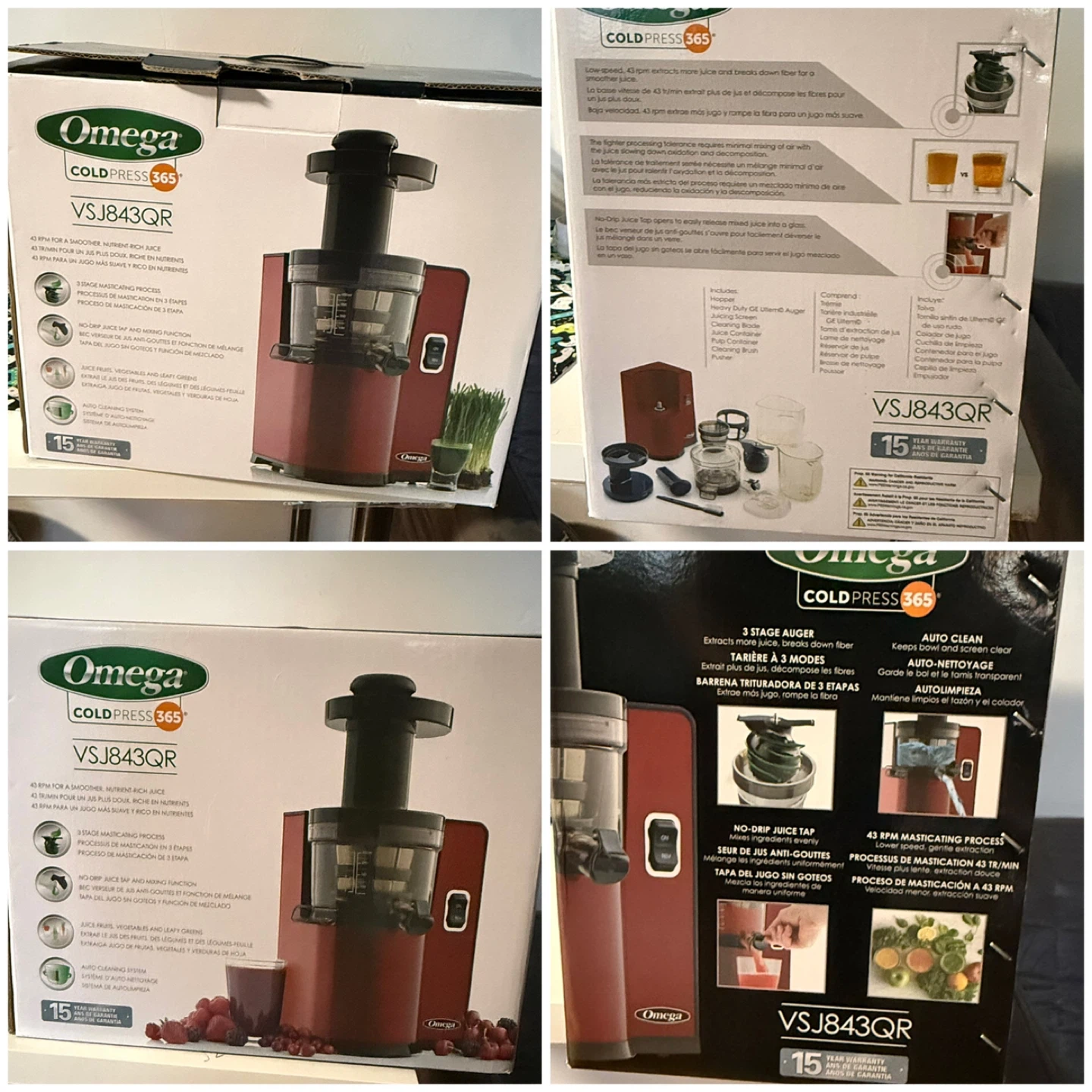 Omega VSJ843QR Cold Press 365 Juicer