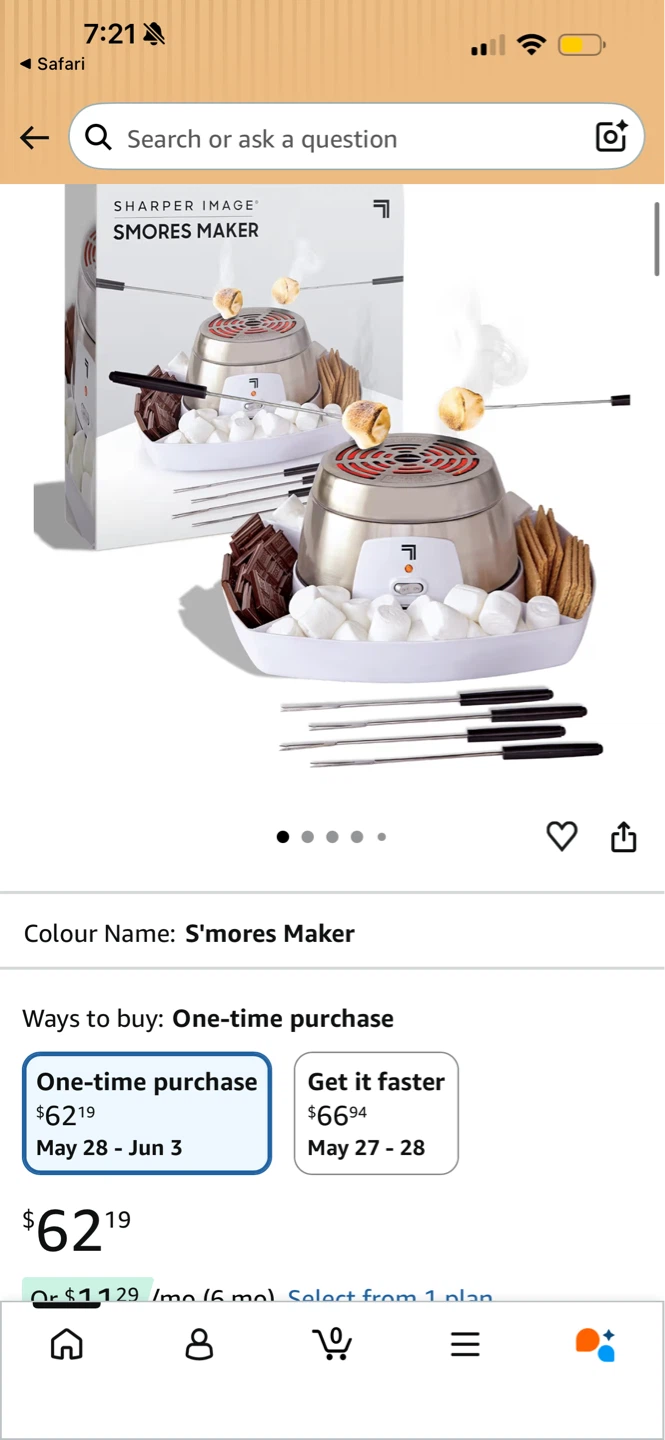 Sharper Image Electric S'mores Maker