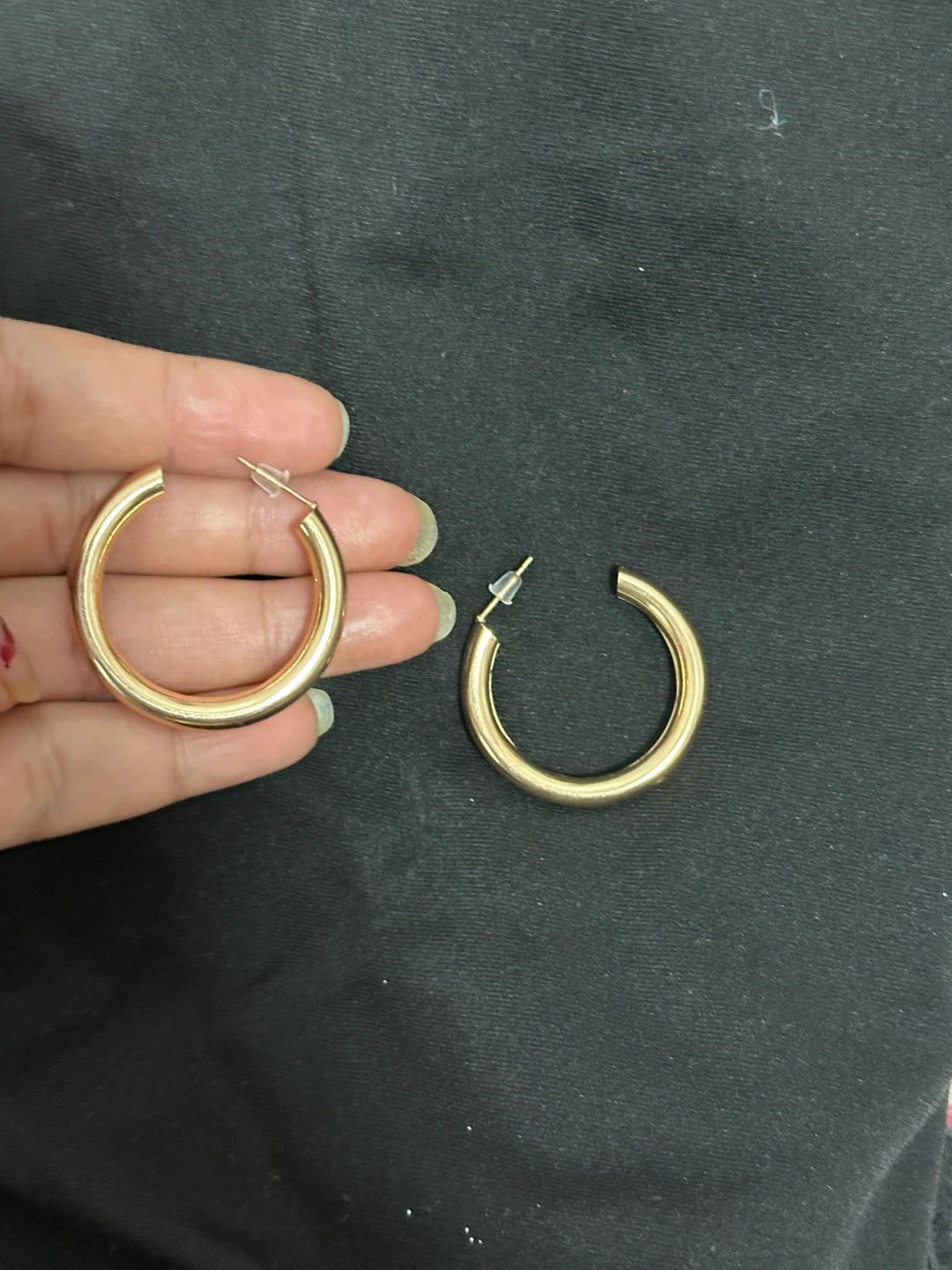 Gold Tone Hoop Earrings - photo 3